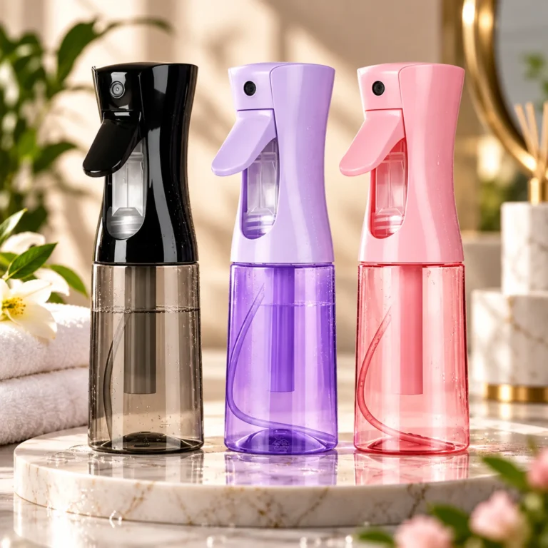 Mist Bottle in black, lilac and pink