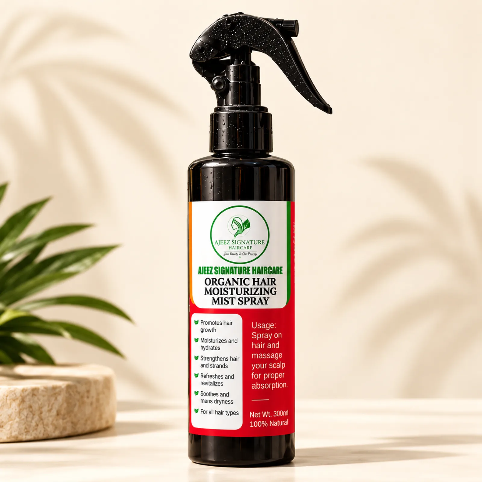 Ajeez Signature Organic Hair Moisturizing Mist Spray 300ml